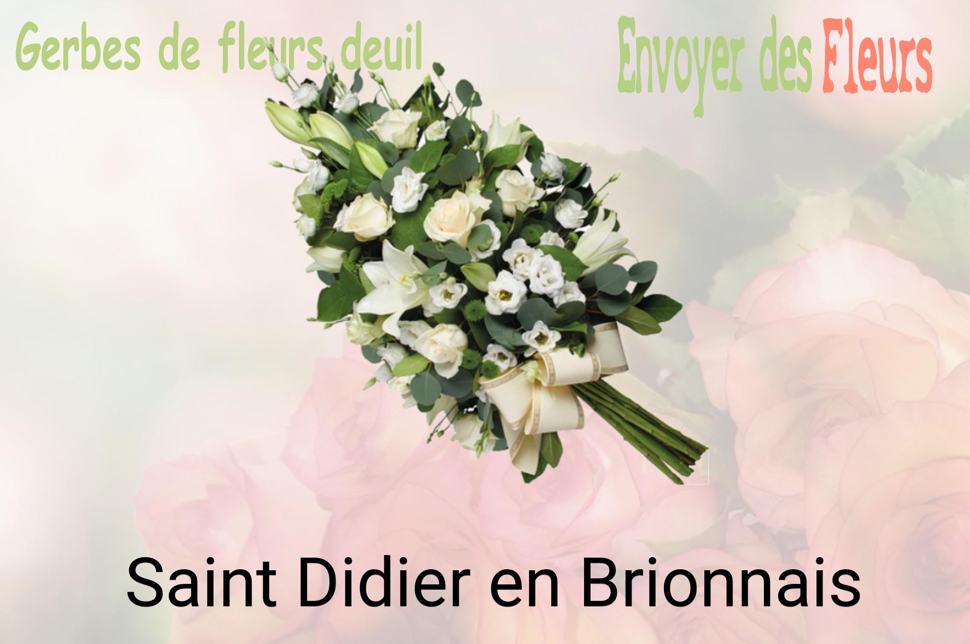 Gerbe de fleurs de deuil livrée à Saint-Didier-en-Brionnais